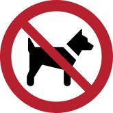 PICTOGRAM TARIFOLD HONDEN NIET TOEGESTAAN 200MM