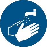 PICTOGRAM TARIFOLD HANDEN WASSEN VERPLICHT 200MM