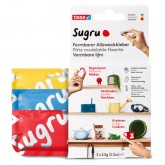 KNEEDBARE LIJM SUGRU TESA 3 PAK ROOD BLAUW GEEL