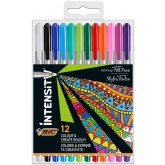 FINELINER BIC INTENSITY MEDIUM PAK 12 ASSORTI