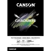 TEKENBLOK CANSON GRAD MIXED MEDIA BL A4 20V 240GR