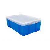50 LITRE TRANS BLUE PLASTIC STORAGE BOX