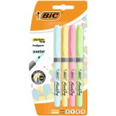 MARKEERSTIFT BIC GRIP PASTEL ASSORTI