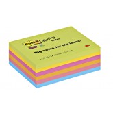 MEMOBLOK 3M POST-IT 8645 SUPER STICKY 203X153MM ASSORTI