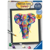 SCHILDEREN OP NUMMER RAVENSBURGER BONTE OLIFANT