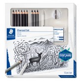 HOUTSKOOLPOTLOODSET  STAEDTLER 12DLG