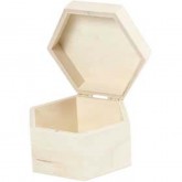 DOOS ZESHOEK HOUT CREOTIME 12X7CM