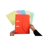 SMARTFOLDER GELAMINEERD - PAK VAN 6 - A4 - ASSORTI