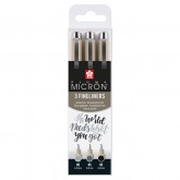 FINELINER SAKURA PIGMA MICRON 05 SET ZW GR 4 MATEN