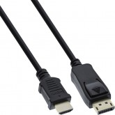 KABEL INLINE DISPLAYPT HDMI 4K M/M 2 M ZWART