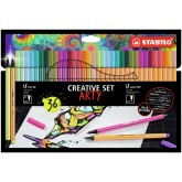 ARTY CREATIVE STABILO ETUI 36 KLEUREN