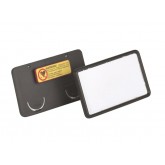 BADGE DURABLE CLIP CARD MET MAGNEET 40X75MM