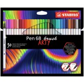 BRUSHSTIFT STABILO 568 ARTY SET À 30 KLEUREN