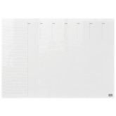 WEEKPLANNER NOBO TRANSPARANT ACRYL A4