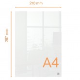 NOTITIEBORD NOBO TRANSPARANT ACRYL A4