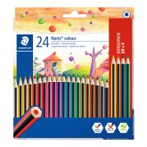 KLEURPOTLOOD STAEDTLER NORIS 20+4 GRATIS ASS