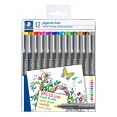 STAEDTLER PIGMENT LINER FINELINER 12 ST ASS.