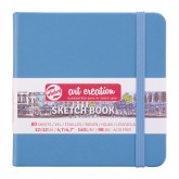 SCHETSBOEK TALENS ART CREATION BLAUW 12X12 CM