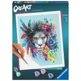 SCHILDEREN OP NUMMERS CREART BOHO LION