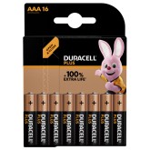 BATTERIJ DURACELL PLUS AAA 16ST