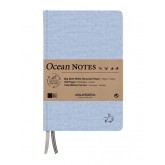 NOTITIEBOEK AURORA OCEAN A5 192BLZ LIJN 80GR BLAUW