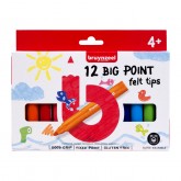 BRUYNZEEL KIDS BIG POINT VILTSTIFTEN SET 12