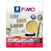 STAEDTLER FIMO BLADMETAAL GOUD 10 VEL