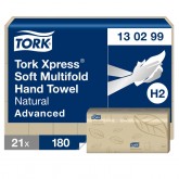 HANDDOEK TORK H2 NATURAL MULTIFOLD ADVANVED 130299