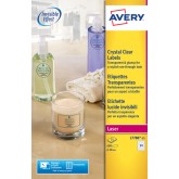 ETIKET AVERY L7780-25 ROND 40MM TRANSPARANT 600ST