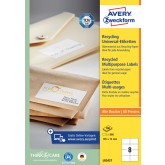 ETIKET AVERY LR3427-100 105X74 RECYCLED WIT 800ST