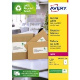 ETIKET AVERY LR7167 199.6X289.1 RECYCLED WT 100ST