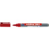 VILTSTIFT EDDING 361 WHITEBOARD ROND 1MM ROOD