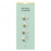 VERJAARDAGSKALENDER LANNOO PEANUTS 130X325