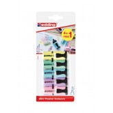 MARKEERSTIFT EDDING MINI 4+1 GRATIS PASTEL ASS