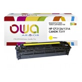 TONERCARTRIDGE OWA HP CF212A GEEL