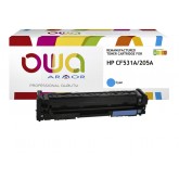 TONERCARTRIDGE OWA HP CF531A BLAUW