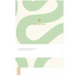 NOTITIEBOEK ONE LINE A DAY FLOW GROEN/ WIT