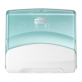 REINIGINGSDOEKDISPENSER TORK W4 WAND WIT TURQOISE