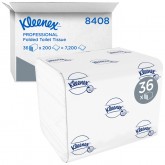 TOILETPAPIER KLEENEX 8408 TISSUES VOUW 2-LGS WIT