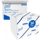 TOILETPAPIER SCOTT 8508 TISSUE VOUW 2-LGS WIT