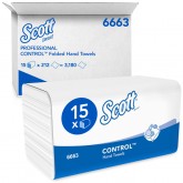 HANDDOEK SCOTT 6663 I-V 1-LGS 21.5X31.5CM WIT