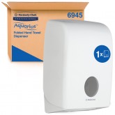 HANDDOEKDISPENSER KC AQUARIUS 6945 VOOR I-VOUW WIT