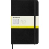 NOTITIEBOEK MOLESKINE LARGE 130X210 RUIT 5X5 SC ZW