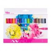 BRUSHPEN TALENS ECOLINE SET 15 KLEUREN