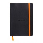 NOTITIEBOEK RHODIA A6 LIJN 72 VEL 90GR ZWART