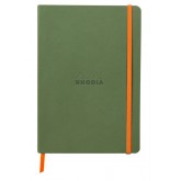 NOTITIEBOEK RHODIA A5 LIJN 80 VEL 90GR SALIEGROEN