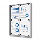 VERGRENDELBAAR NOTITIEBORD INDOOR ECONOMY 4X A4