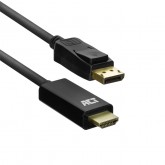 KABEL ACT DISPLAYPORT NAAR HDMI 4K 1.8 METER