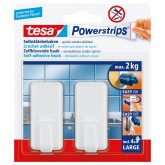 KLEVENDE HAAK TESA 58010 POWERSTRIPS LARGE WIT