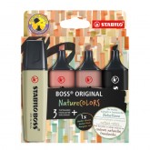 MARKEERSTIFT STABILO BOSS 70/4 NATURE ETUI À 4ST